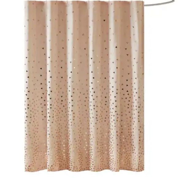 Intelligent Design Liv Printed Shower Curtain Gray/Silver - Picture 4 of 5